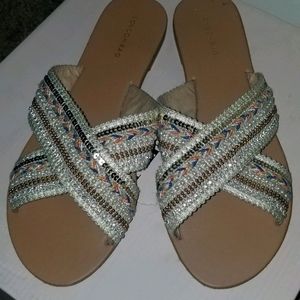 London rag flat sandals